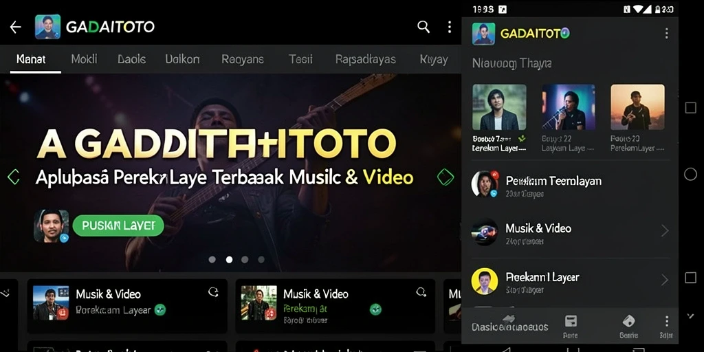 Antarmuka GADAITOTO yang sederhana dan fungsional saat merekam layar.