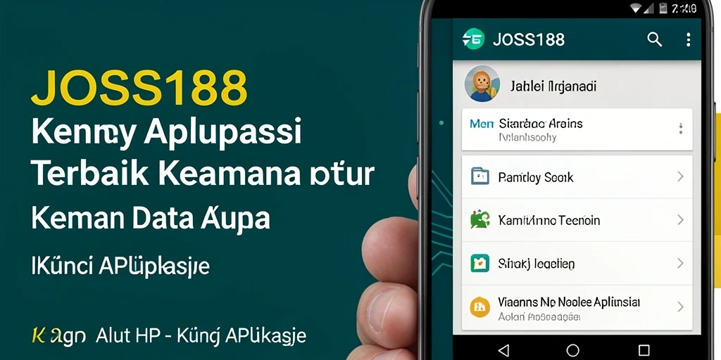 Tampilan antarmuka JOSS188 untuk penguncian aplikasi.