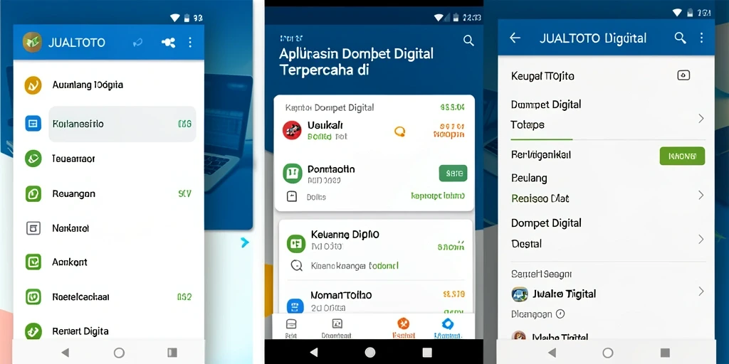 Tampilan antarmuka JUALTOTO yang sederhana dan intuitif.