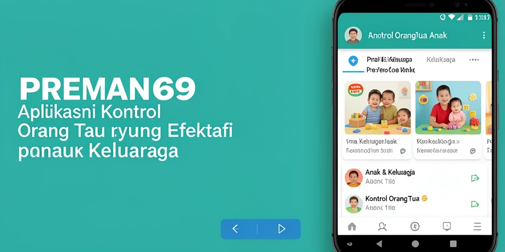 Antarmuka aplikasi PREMAN69 dengan fitur Kontrol Orang Tua yang lengkap.