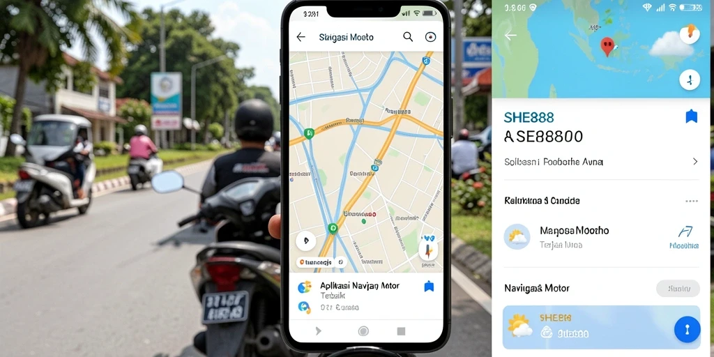 Antarmuka SHE888 yang modern untuk Navigasi Motor.