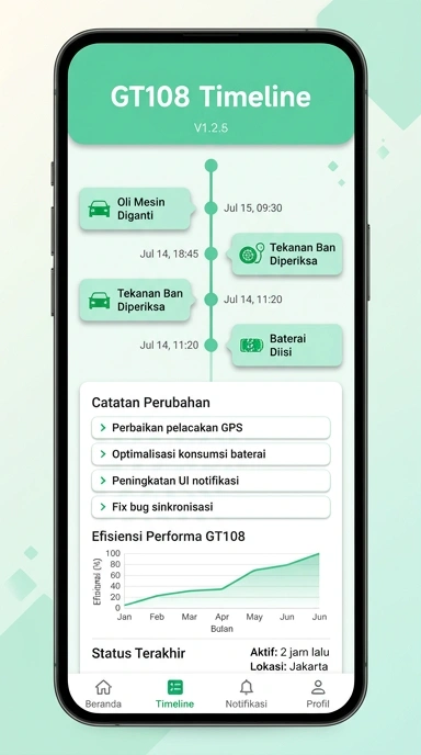 Riwayat Versi gt108 untuk Pengguna Android